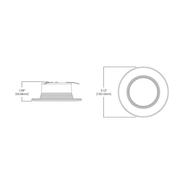 RL Lámpara de techo empotrada LED integrada de 4_2
