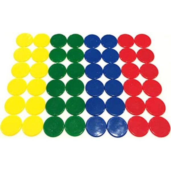 Contadores de plástico 48 fichas de juego de color_1