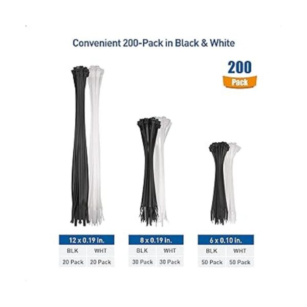 Cable Matters Paquete de 200 bridas de nailon_2
