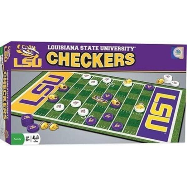 MasterPieces Juego familiar NCAA LSU Tigers Checkers_1
