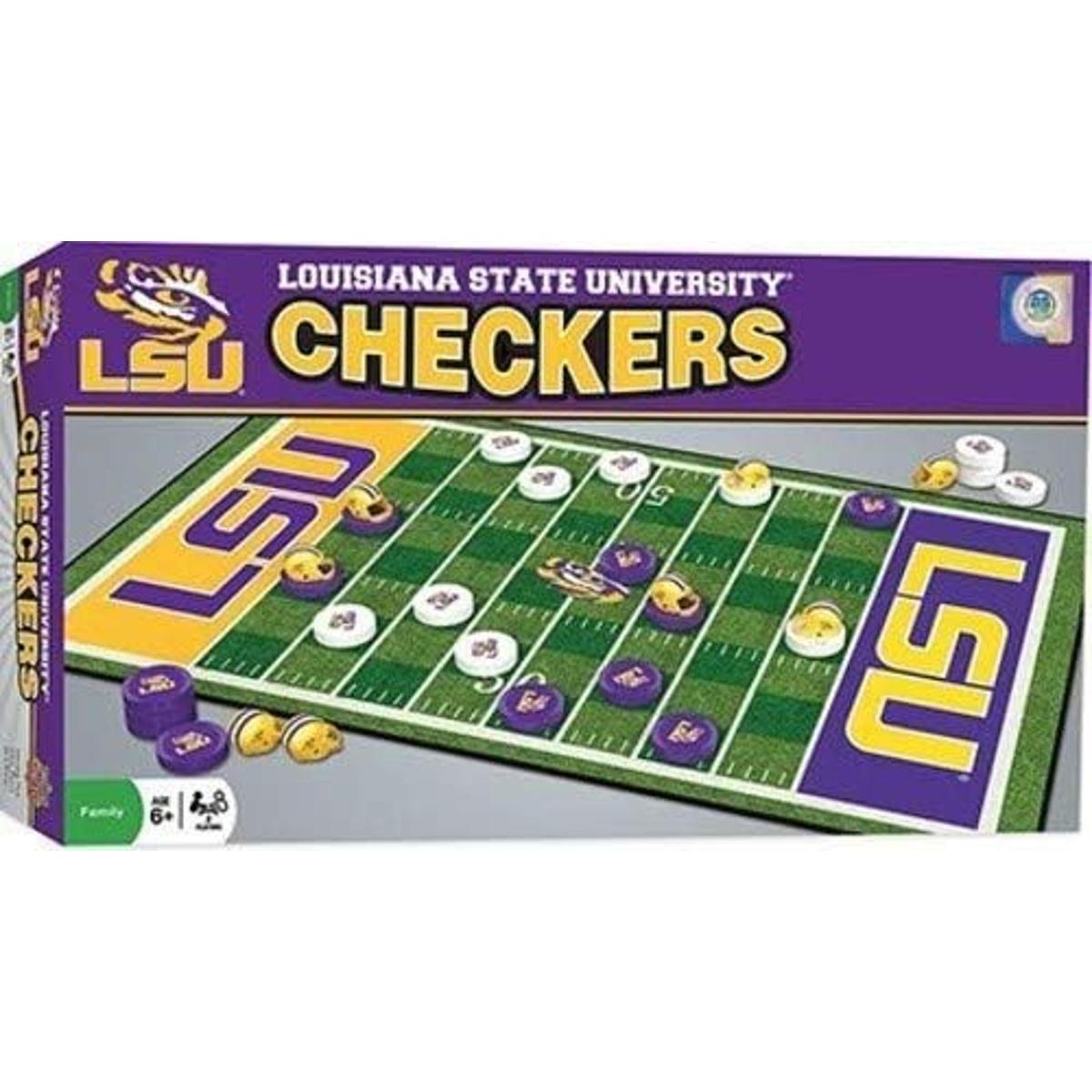 MasterPieces Juego familiar NCAA LSU Tigers Checkers