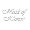 Maid of Honor Clear Rhinestone Hierro Sobre Bling de_1