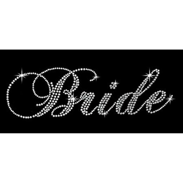 Classic novia claro rhinestone Hierro de transferencia_2