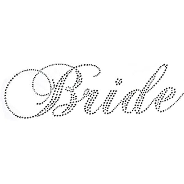 Classic novia claro rhinestone Hierro de transferencia_1