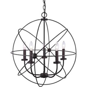 Canarm ICH282B05ORB25 Sumerside Lámpara de araña de 5_1