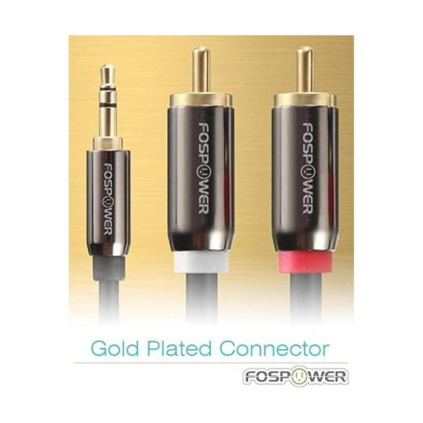 Cable de audio FosPower RCA de 0.138 in a RCA 6 pies_4