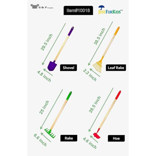 G F 10041 JustForKids Juego de herramientas y carretilla_3