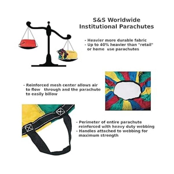SS Worldwide 24 pies institucional paracaídas de juego_4