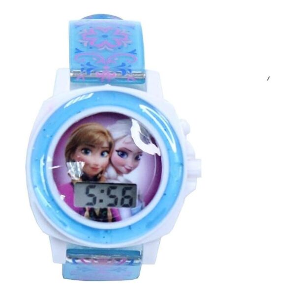 Disney Reloj infantil FZN3588 Frozen Anna and Elsa Blue_2