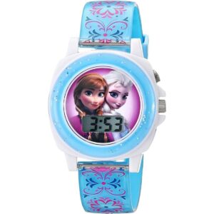 Disney Reloj infantil FZN3588 Frozen Anna and Elsa Blue_1