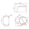 Hikvision WM110 DS1258ZJ Soporte de pared para_2