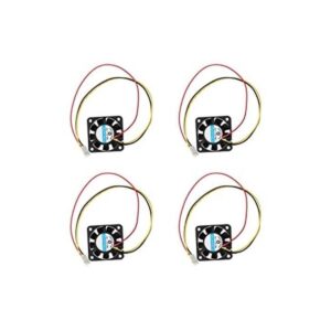 HiLetgo 4 ventiladores DC de 12 V 4010 de 3 pines mini_1