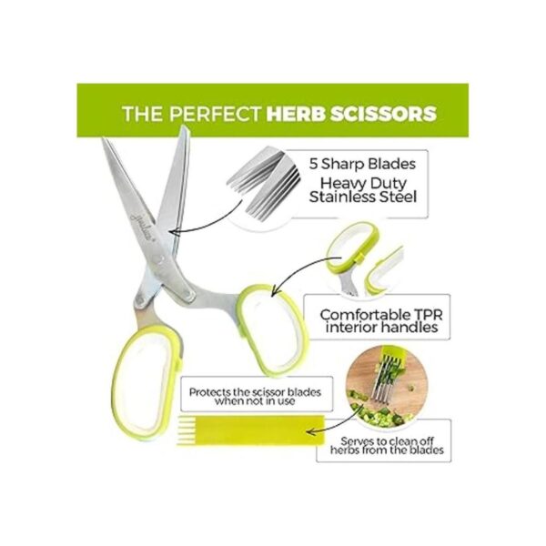 Jenaluca Tijeras de acero inoxidable para cortar verduras_3