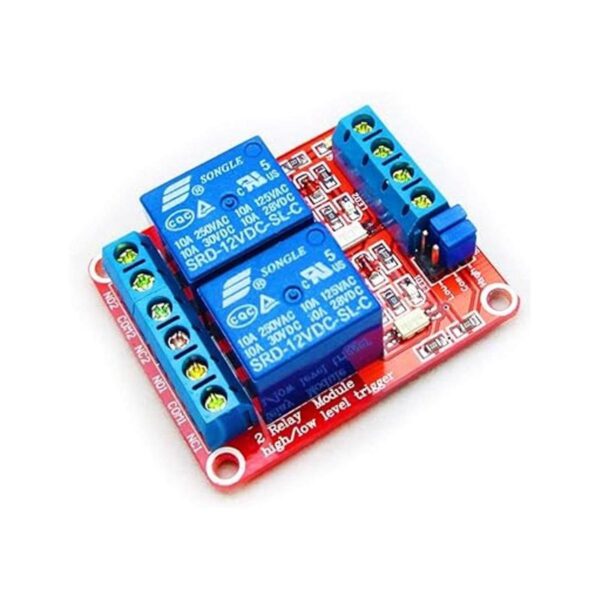 HiLetgo 2 módulos de relé de 2 canales CC de 12 V con_2