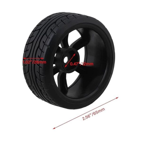 BQLZR 4PCS RC1 10 Coche deportivo plano con neumáticos de_4
