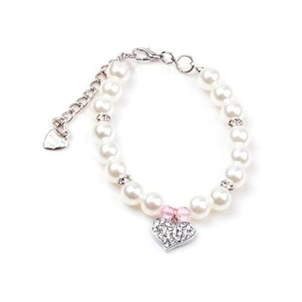 PETFAVORITES Collar de diseño de corazón de cristal de_1