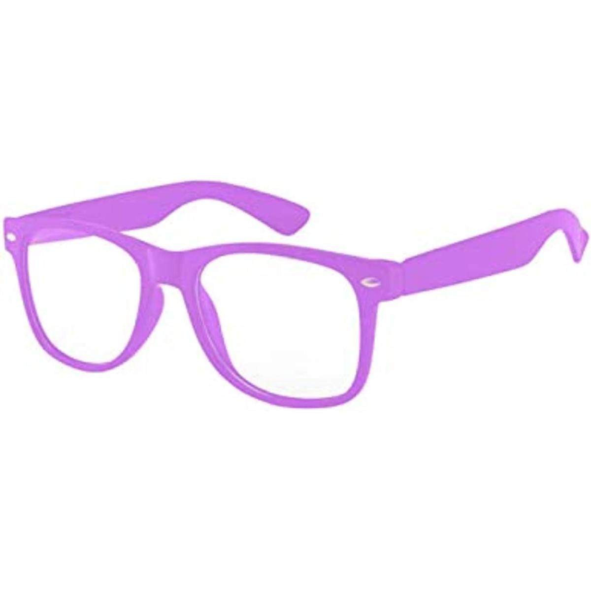 Lentes transparentes clásicas clásicas de los años 80