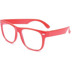 Gafas de sol clásicas con lentes transparentes vintage con_1