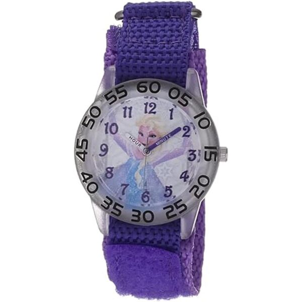 Disney Frozen Kids Plastic Time Teacher Analog Quartz_1