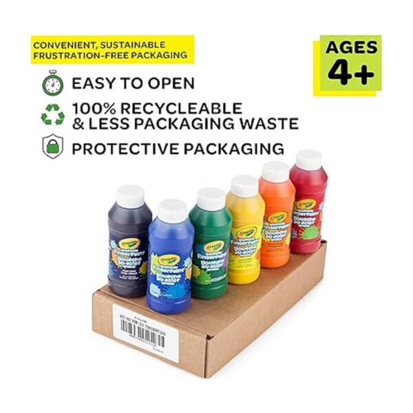 Crayola Pinturas lavables para dedos 6 unidades rellenos_4