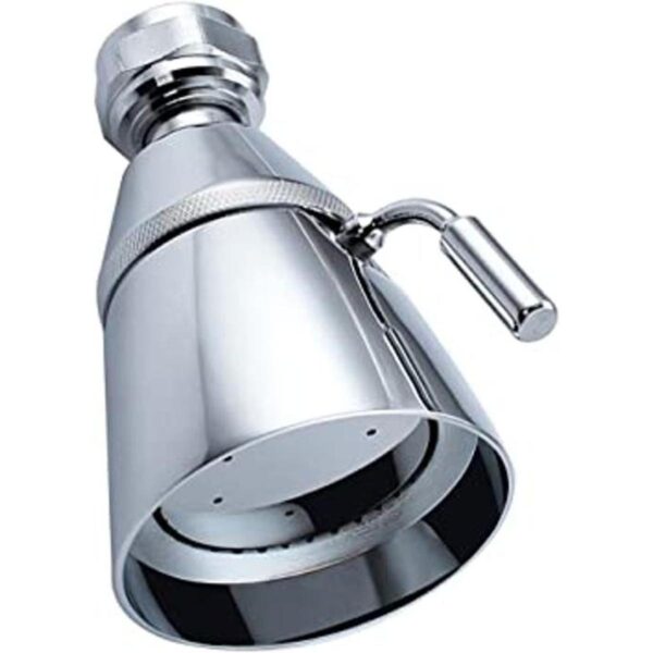 Cabezal de ducha de alto flujo ángulo simple latón sólido