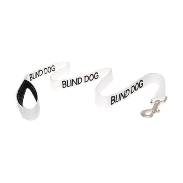 Correa para perro ciego con código de color blanco 2 4 6