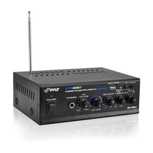 Pyle Home Mini Amplificador de potencia estéreo 2 x 40_1