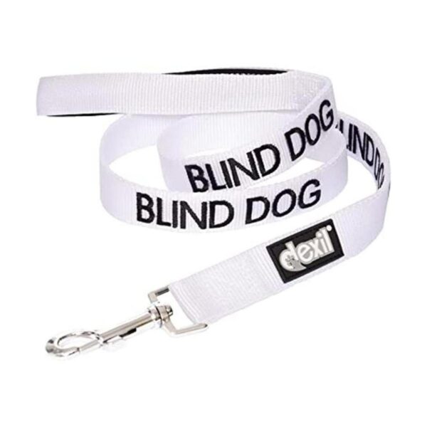 Correa para perro ciego con código de color blanco 2 4 6