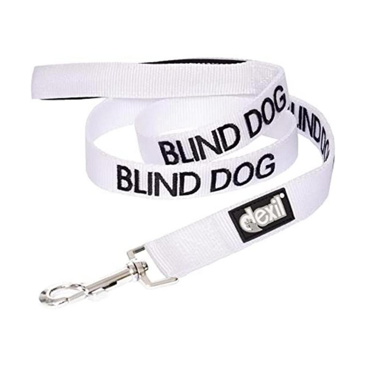Correa para perro ciego con código de color blanco 2 4 6