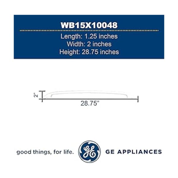 GE WB15X10048 Manija de puerta original OEM blanco para_4