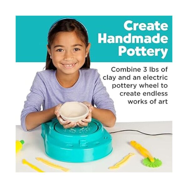 FaberCastell Pottery Studio Kit de rueda de cerámica para_6