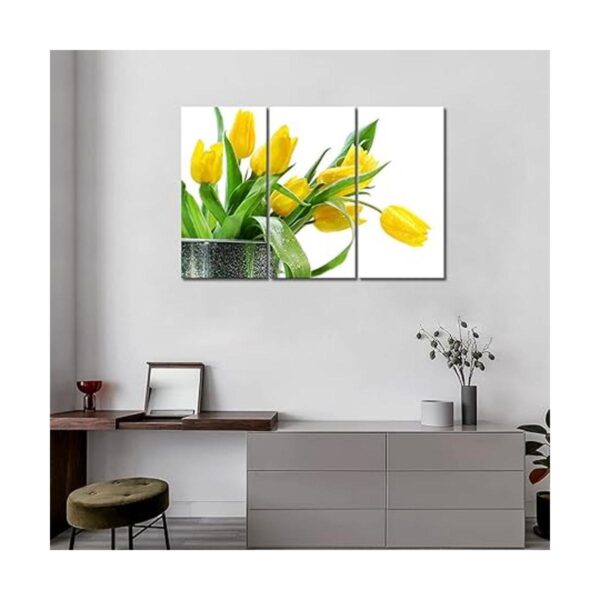 First Wall Art Arte de pared de 3 paneles de flores_3