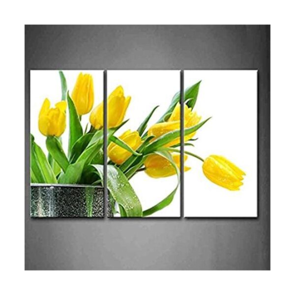 First Wall Art Arte de pared de 3 paneles de flores_1