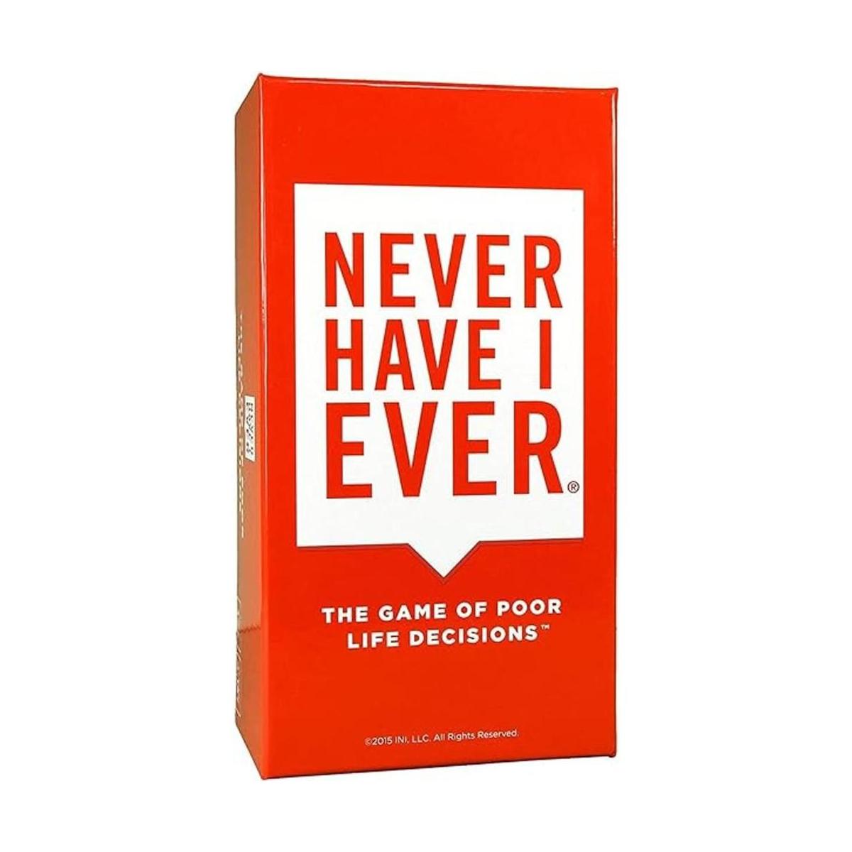 NEVER HAVE I EVER Juego de fiesta sobre las malas