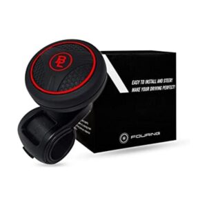 Perilla para volante de auto de silicio color negro BL_1