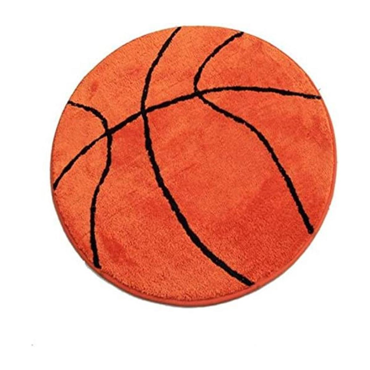 KINIFE Alfombrilla de baño con diseño de baloncesto