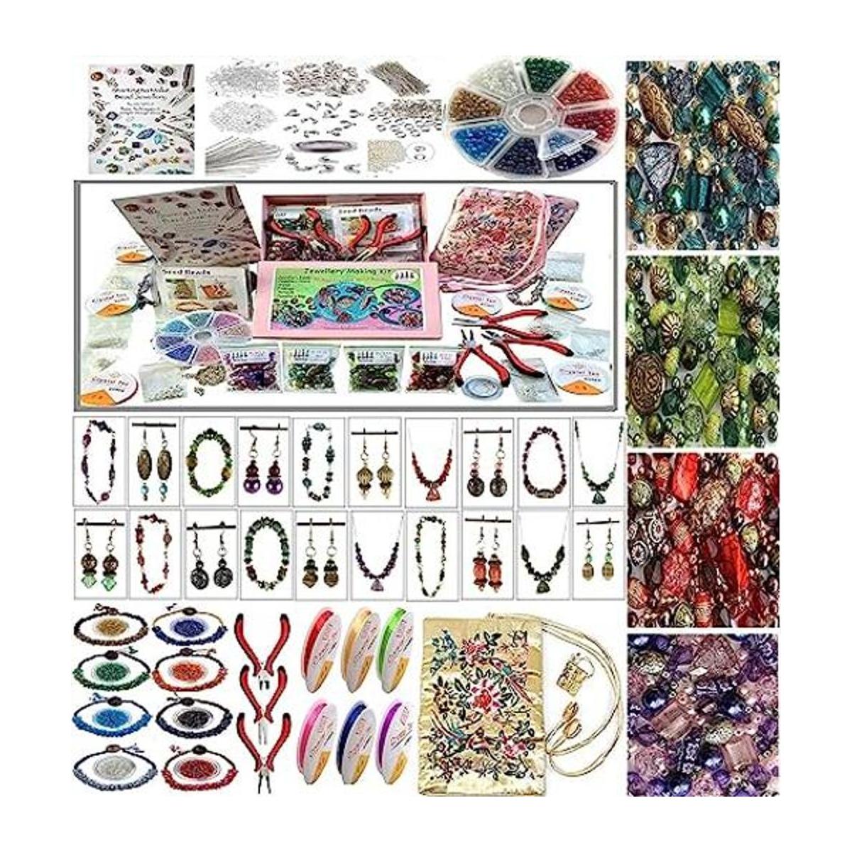 Conjunto de regalo para adultos inicial para hacer joyería