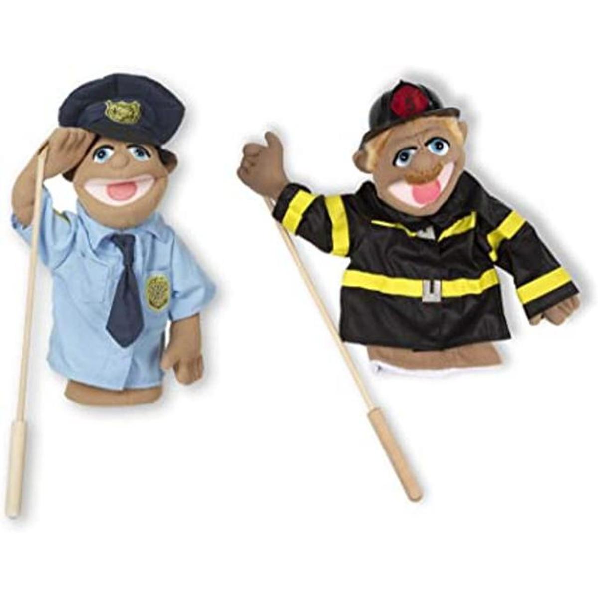 Melissa Doug Paquete de marionetas oficial de policía