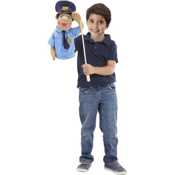 Melissa Doug Paquete de marionetas oficial de policía_2
