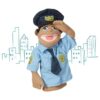 Melissa Doug Paquete de marionetas oficial de policía_5