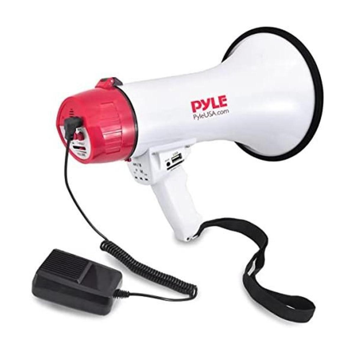 Pyle Megáfono Bluetooth Bullhorn PA Altavoz megáfono para
