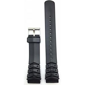 Correa de reloj negra de 0.787 in cómoda y duradera_1