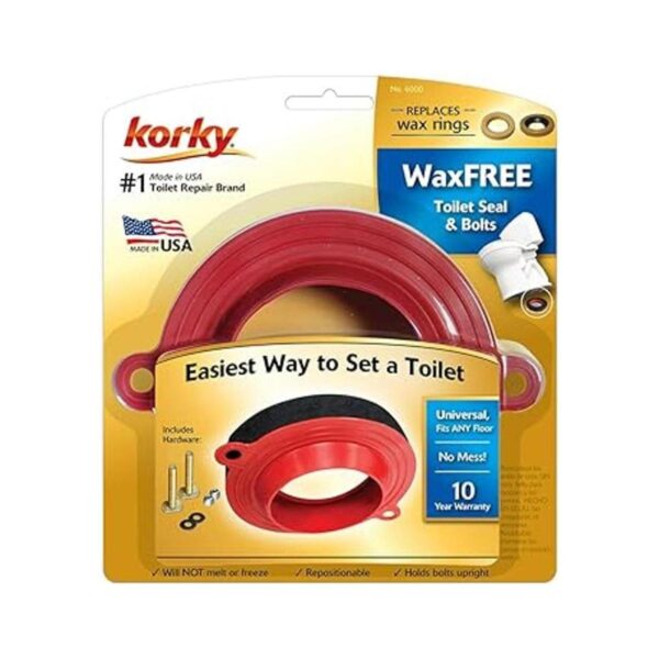 Korky 6000BP Sello universal sin cera de inodoro con_2