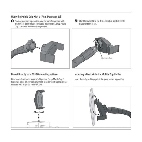 Arkon Mobile Grip 2 Soporte para iPhone 7 6S Plus 6_2