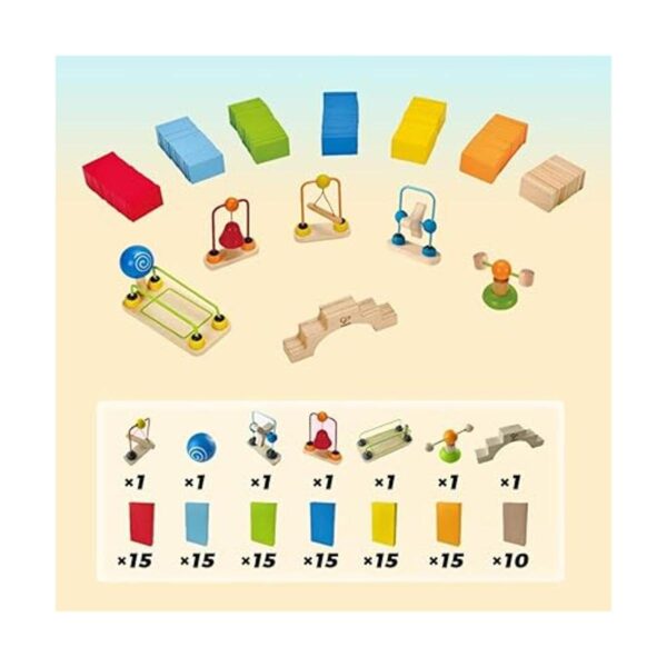 Juego de dominó de madera para niños Dynamo de Hape_4
