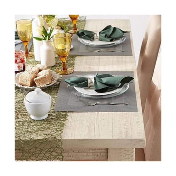 Manteles de mesa diarios de vinilo tejido para interiores_6