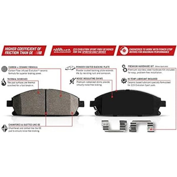 Power Stop Z23976 Z23 Evolution Sport Pastillas de freno_2