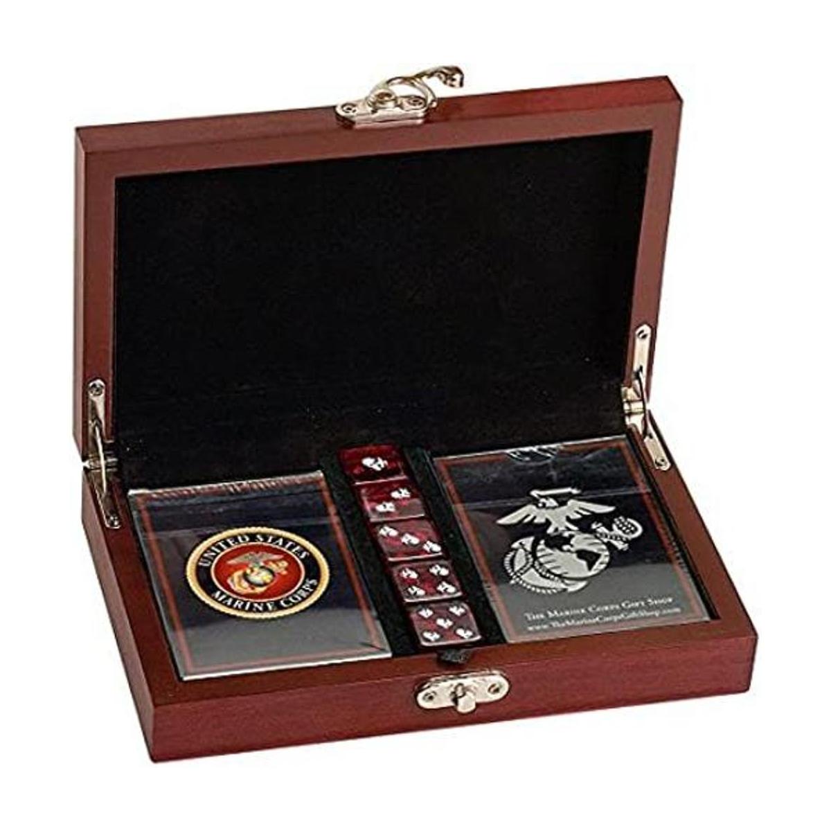 Juego de cartas USMC con dados del Cuerpo de Marines Gran