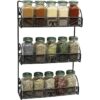 DecoBros Especiero de pared de 3 niveles color bronce_3