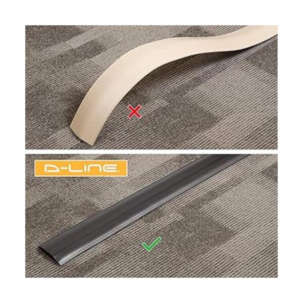 DLine Cubierta de cable de piso resistente FC83H 6 pies_5